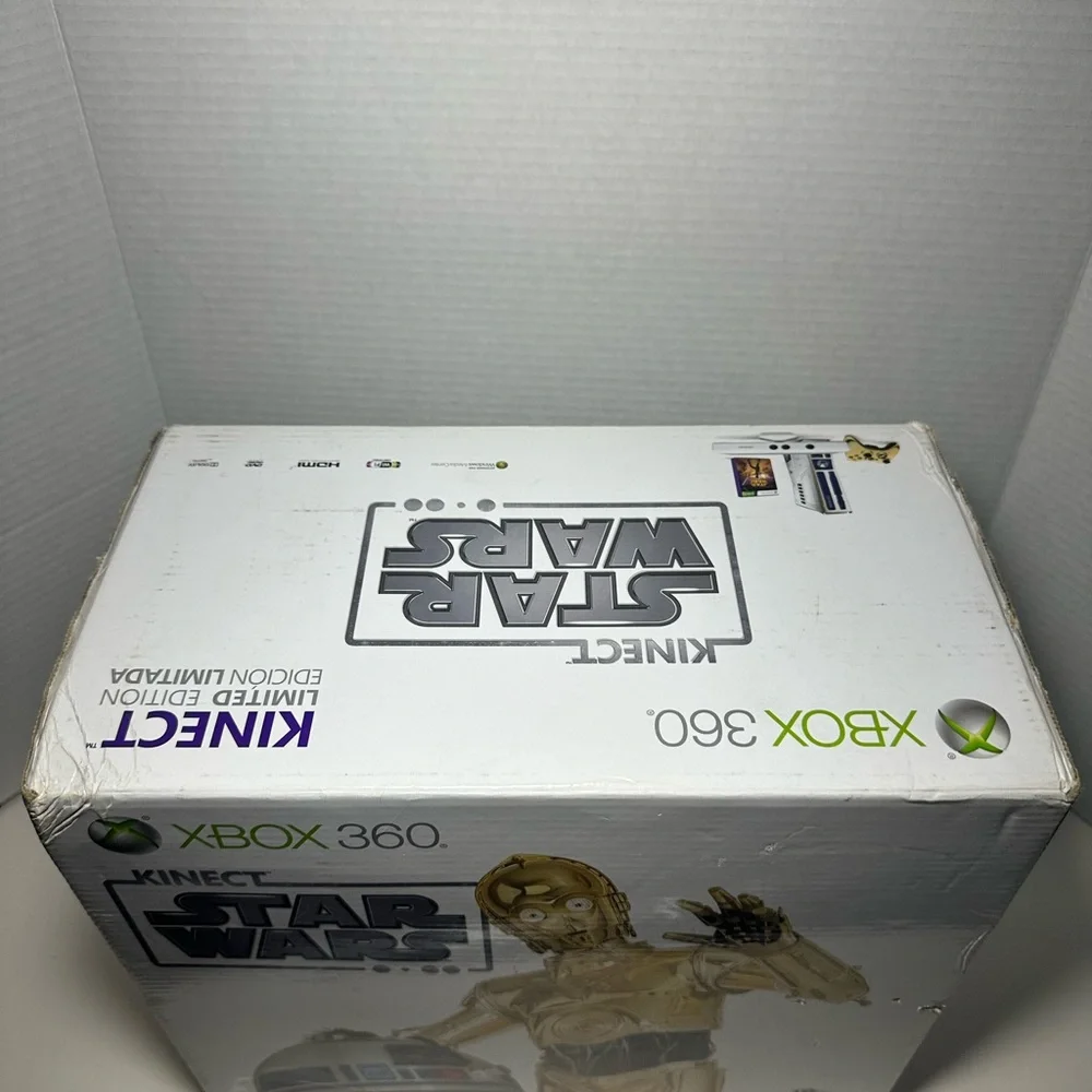 Microsoft Xbox 360 Limited Edition Star Wars Kinect 320GB Console Factory Sealed